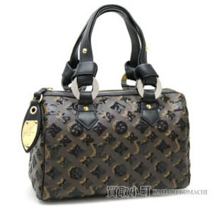 Louis Vuitton Monogram Eclipse Black Speedy Sequin Boston Bag Autumn Winter